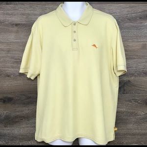 Tommy Bahama Yellow Supima Cotton Polo Shirt XL